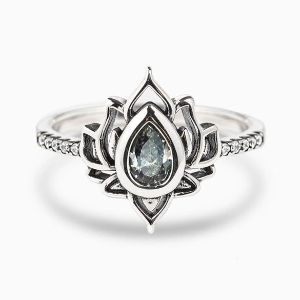 Wholesale Copper Flowershaped Distressed Ring For Women