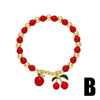 Wholesale Copper Fruit Beaded Bracelet With Electroplating