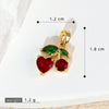 Wholesale Copper Fruit Pattern Pendant Collarbone Necklace With Oil Dropping Design And Electroplating Processing