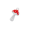Wholesale Copper Fruit Shape Dripping Oil Style Mushroom Pendant Bracelet Necklace Accessories For Female