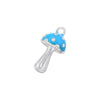 Wholesale Copper Fruit Shape Dripping Oil Style Mushroom Pendant Bracelet Necklace Accessories For Female