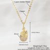 Wholesale Copper Fruit Shaped Diamond Nut Pine Cone Clavicle Necklace Electroplated For Women