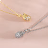 Wholesale Copper Fruit Shaped Diamond Nut Pine Cone Clavicle Necklace Electroplated For Women
