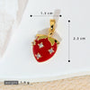 Wholesale Copper Fruit Shaped Dripping Oil Handmade Strawberry Necklace Pendant