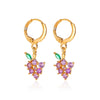 Wholesale Copper Fruit Zirconia Earrings For Women