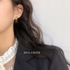 Wholesale Copper Geometric Bow Knot Twisted Matte Electroplated Earrings For Women
