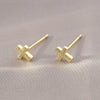 Wholesale Copper Geometric Cross Earrings For Men And Women With Electroplating