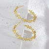 Wholesale Copper Geometric Cshaped Simple Hoop Earrings With Electroplating