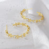 Wholesale Copper Geometric Cshaped Simple Hoop Earrings With Electroplating