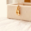 Wholesale Copper Geometric Dance Shoes Necklace With Ballet Girl Pendant Electroplated Regular Chain For Women