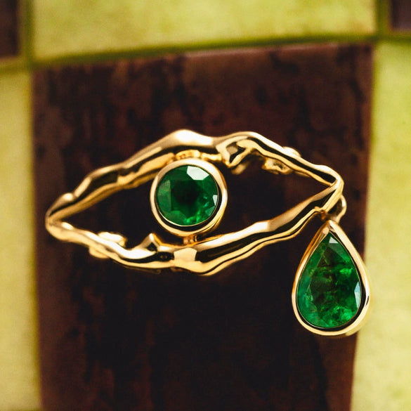 Wholesale Copper Geometric Devil's Eye Pendant Necklace With Electroplating