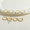 Wholesale Copper Geometric Devil's Eye Ring For Women With 14K Gold Plating