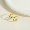 Wholesale Copper Geometric Devil's Eye Ring For Women With 14K Gold Plating