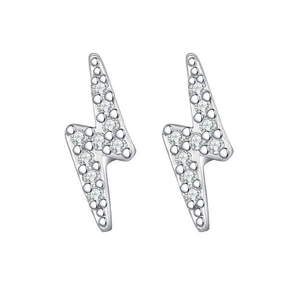 Wholesale Copper Geometric Diamond Earrings