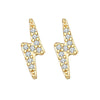 Wholesale Copper Geometric Diamond Earrings