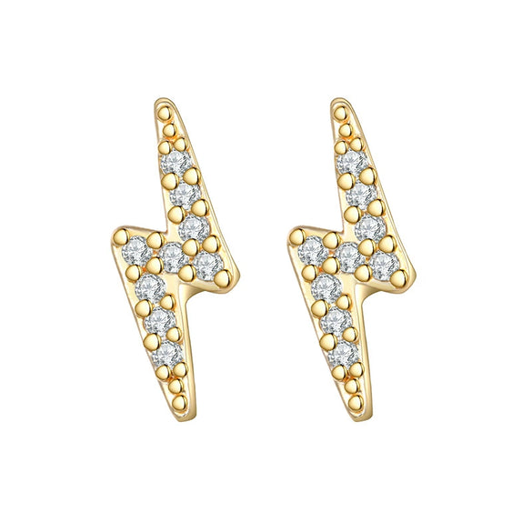 Wholesale Copper Geometric Diamond Earrings