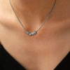 Wholesale Copper Geometric Dripping Oil Enamel Earrings And Necklace Set For Women