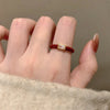 Wholesale Copper Geometric Dripping Oil Open Ring For Women Elegant New Style