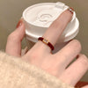 Wholesale Copper Geometric Dripping Oil Open Ring For Women Elegant New Style