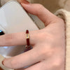 Wholesale Copper Geometric Dripping Oil Open Ring For Women Elegant New Style