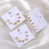 Wholesale Copper Geometric Drop Shape Electroplated Earrings For Women