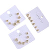 Wholesale Copper Geometric Drop Shape Electroplated Earrings For Women