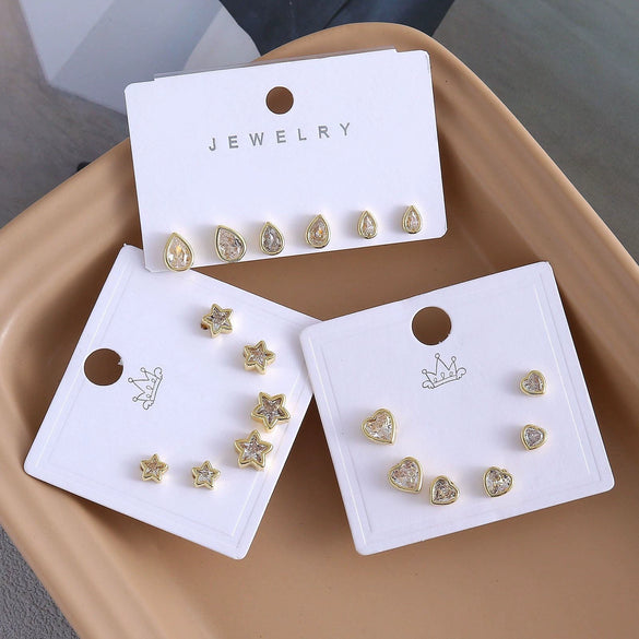 Wholesale Copper Geometric Drop Shape Electroplated Earrings For Women