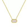 Wholesale Copper Geometric Eggshaped Electroplated Birthday Necklace For Women
