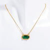 Wholesale Copper Geometric Eggshaped Electroplated Birthday Necklace For Women
