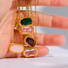 Wholesale Copper Geometric Eggshaped Electroplated Birthday Necklace For Women