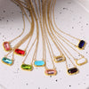 Wholesale Copper Geometric Eggshaped Electroplated Birthday Necklace For Women
