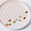 Wholesale Copper Geometric Eggshaped Electroplated Birthday Necklace For Women