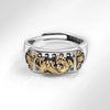 Wholesale Copper Geometric Electroplating Ring For Men