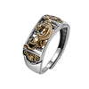 Wholesale Copper Geometric Electroplating Ring For Men