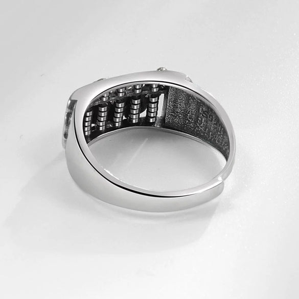 Wholesale Copper Geometric Electroplating Ring For Men