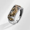 Wholesale Copper Geometric Electroplating Ring For Men