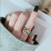 Wholesale Copper Geometric Electroplating Ring For Men