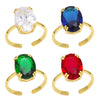 Wholesale Copper Geometric Electroplating Women's Ring Jewelry