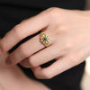 Wholesale Copper Geometric Elegant Ring With Zirconia For Women