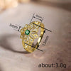 Wholesale Copper Geometric Elegant Ring With Zirconia For Women