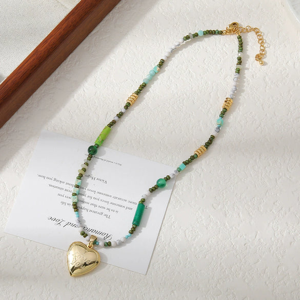 Wholesale Copper Geometric Flower Pendant Handmade Elegant Women's Clavicle Chain Necklace