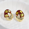 Wholesale Copper Geometric French Retro Light Luxury Women's Earrings With Electroplating