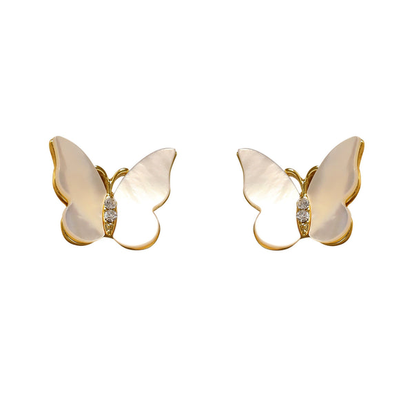 Wholesale Copper Geometric Heart Stud Earrings For Women With Electroplating Treatment
