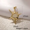 Wholesale Copper Geometric Heartshaped Star Jewelry Pendant With Electroplating