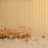 Wholesale Copper Geometric Hollow Round Eye Pendant Necklace With Electroplating And Mixed Gemstone Setting For Women