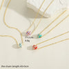 Wholesale Copper Geometric Hollow Round Eye Pendant Necklace With Electroplating And Mixed Gemstone Setting For Women