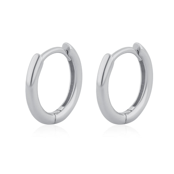 Wholesale Copper Geometric Hoop Earrings Electroplated Simple Minimalist Style