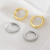 Wholesale Copper Geometric Hoop Earrings Electroplated Simple Minimalist Style