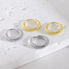 Wholesale Copper Geometric Hoop Earrings Simple Style Goldplated For Men And Women