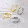 Wholesale Copper Geometric Hoop Earrings Simple Style Goldplated For Men And Women